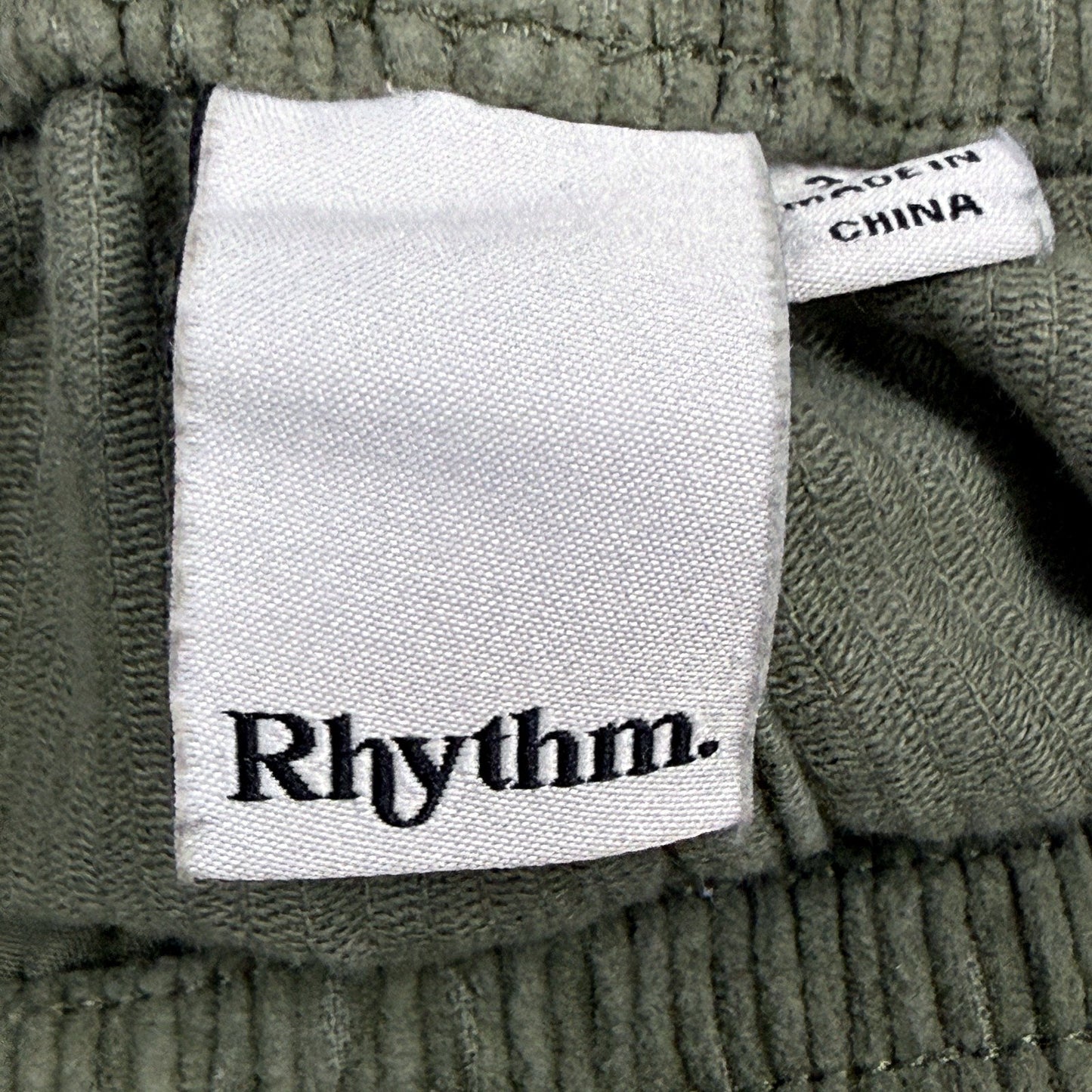 Rhythm Mens Olive Green Corduroy Shorts in Size 30 NEW