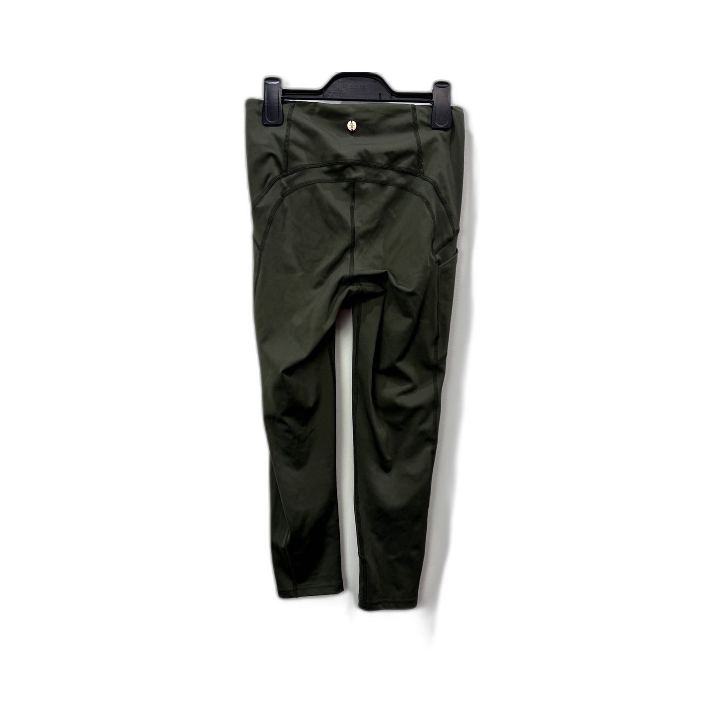 Crane Womens Olive Green Recycled Polyester Activewear Tights Size S
