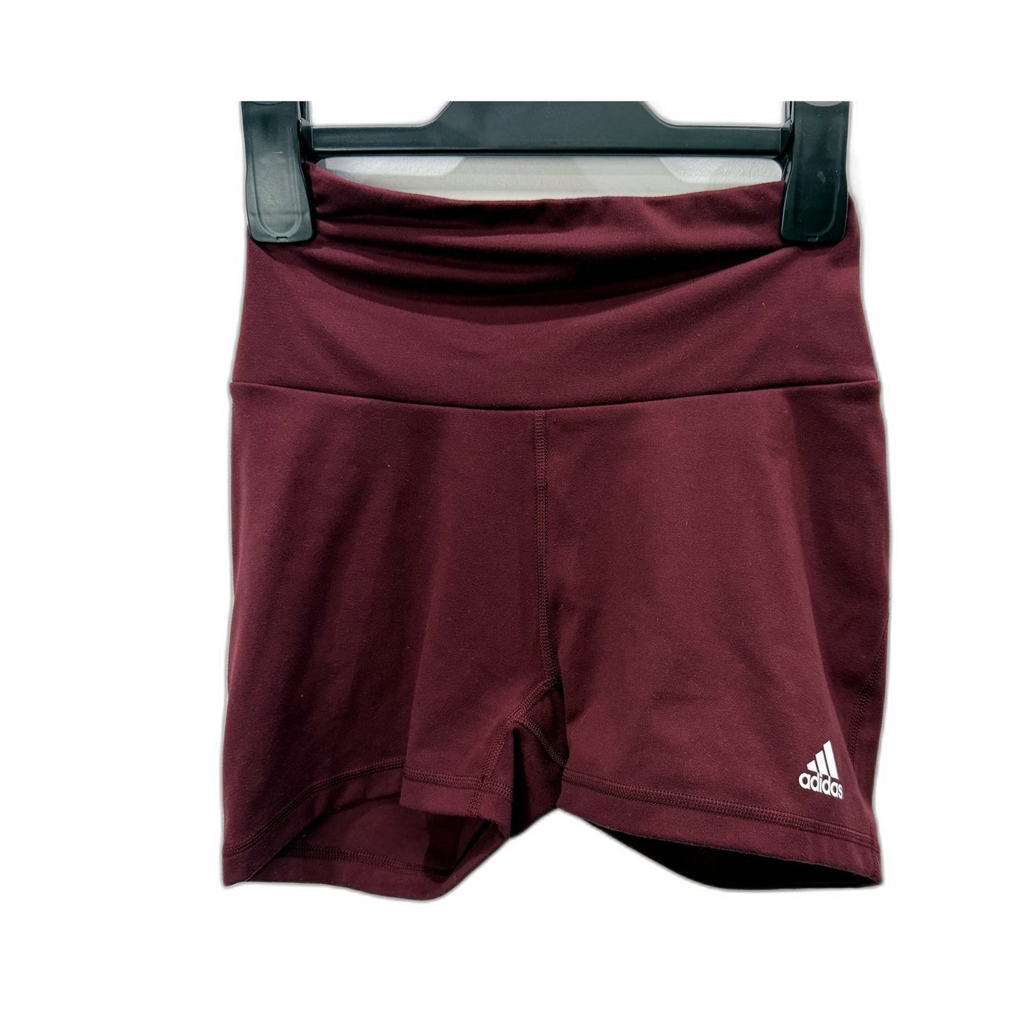 adidas Womens Burgundy Workout Shorts Aeroready Active Lifestyle Size 8