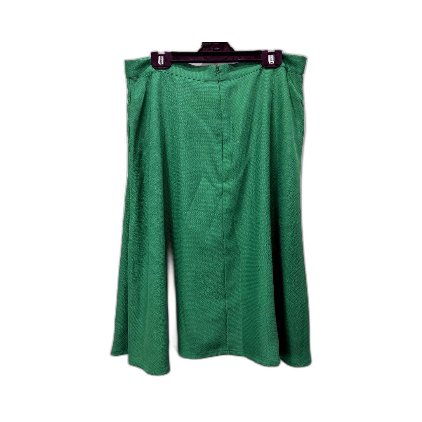 Portmans Womens Green Pleated Skirt Casual Feminine Comfortable Size 14 NEW