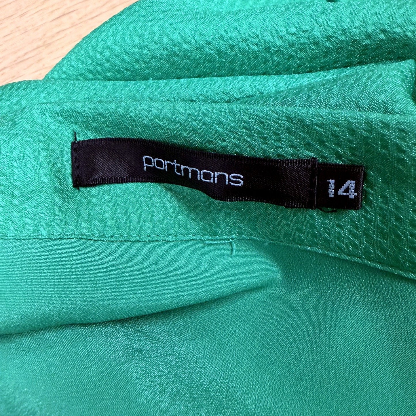 Portmans Womens Green Pleated Skirt Casual Feminine Comfortable Size 14 NEW
