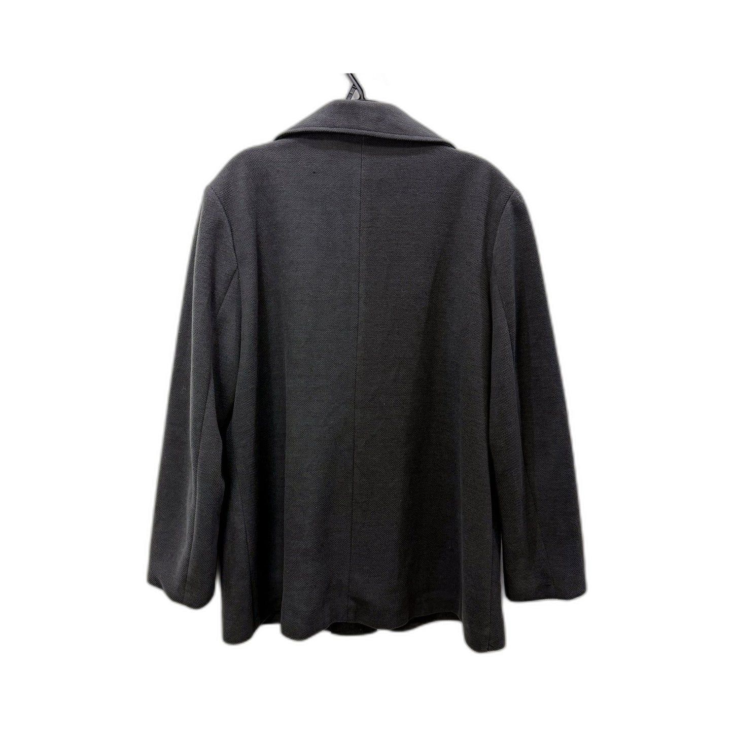 Kingdom Womens Wool Blend Outerwear Coat in Black/Grey, Size 16