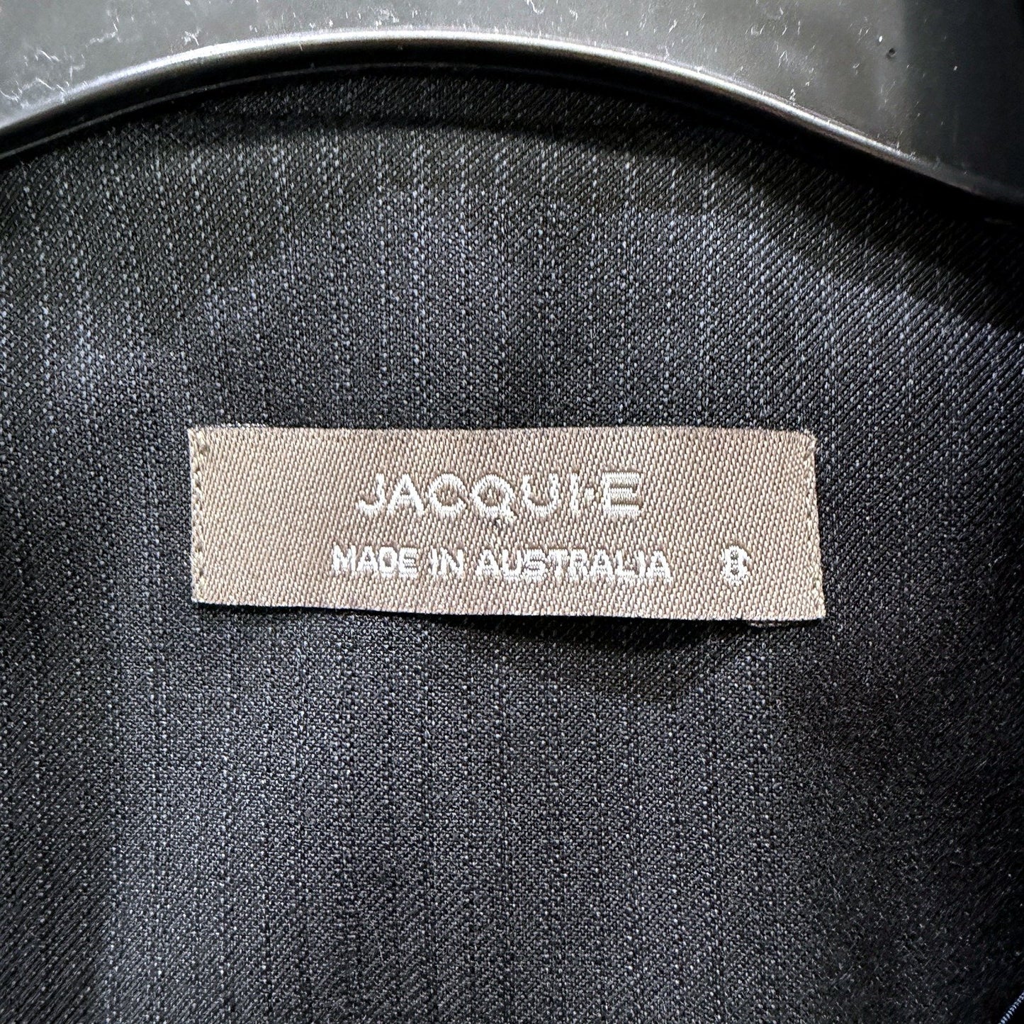 Jacqui-E Womens Peplum Tailored Black Blazer for Office Wear, Size 8