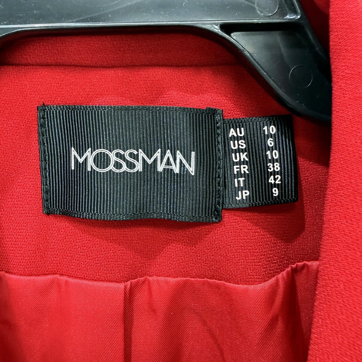 Mossman Womens High Roller Red Blazer - Size 10