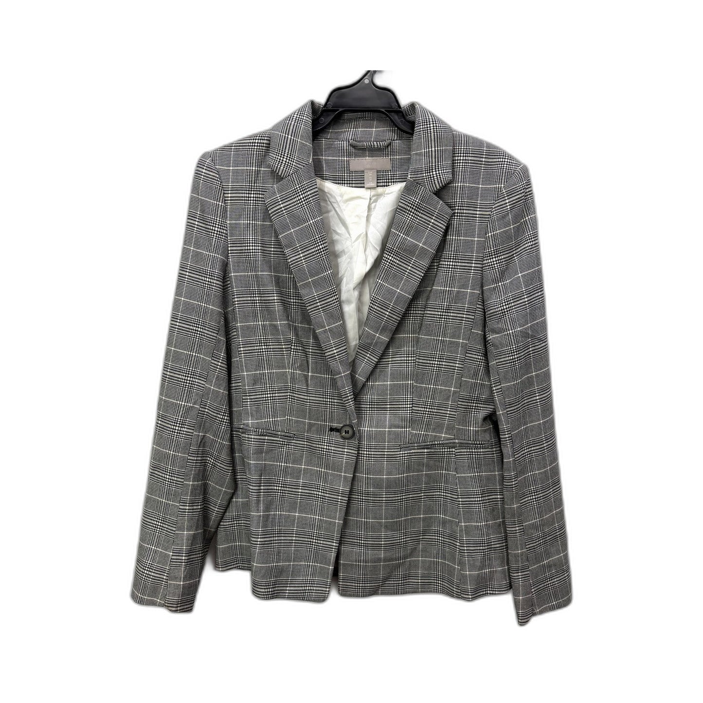 H&M Womens Plaid Blazer in Multi Color & - Size 10
