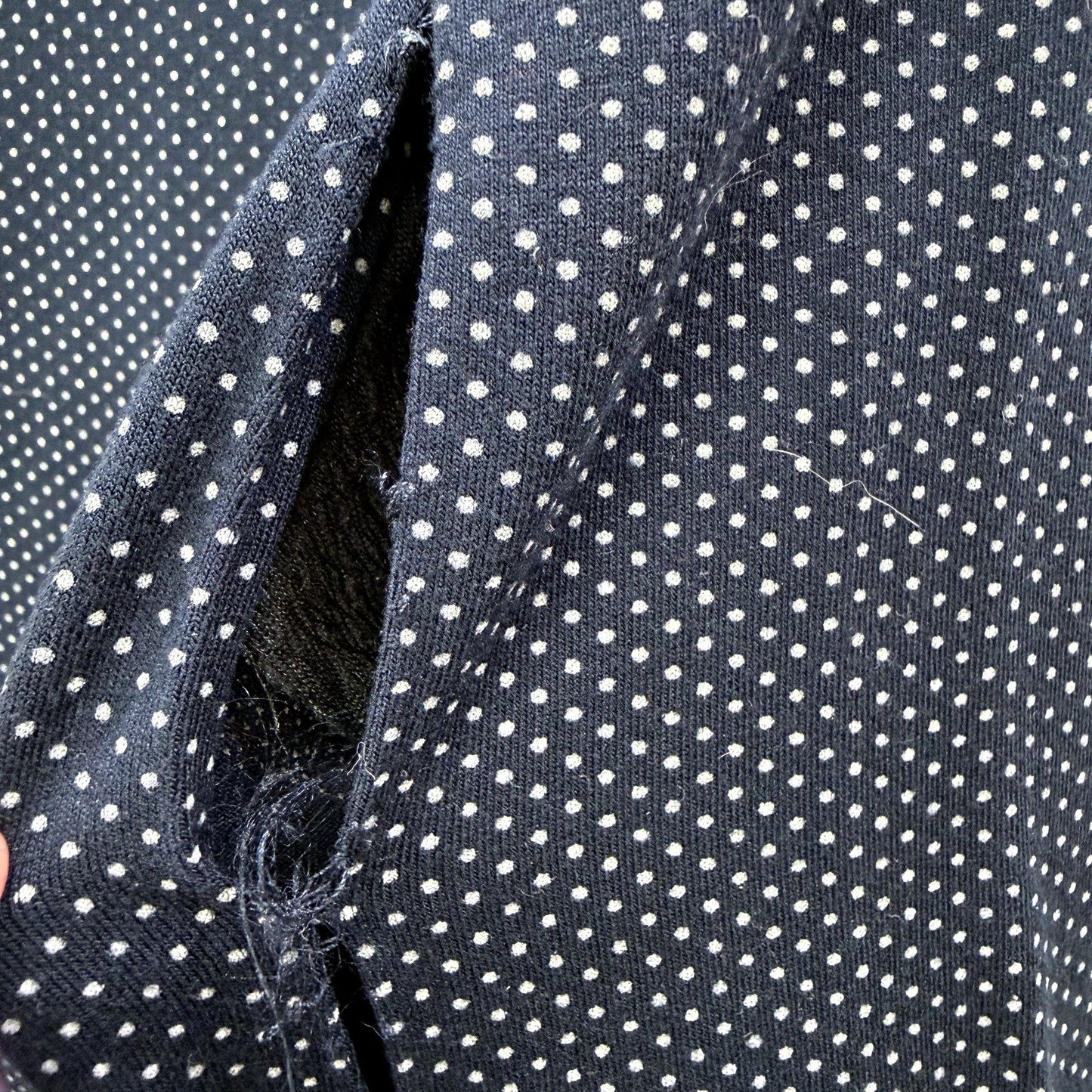 Zara Womens Navy Blue Polka Dot Blazer Lightweight Office Wear Size XS