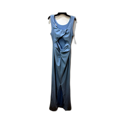 SNDYS Womens Open Back Sleeveless Twist Front Blue Maxi Dress Size S NEW