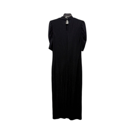Tokito Womens Puff Sleeve High Neck Elastane Dress in Black, Size 10 NEW