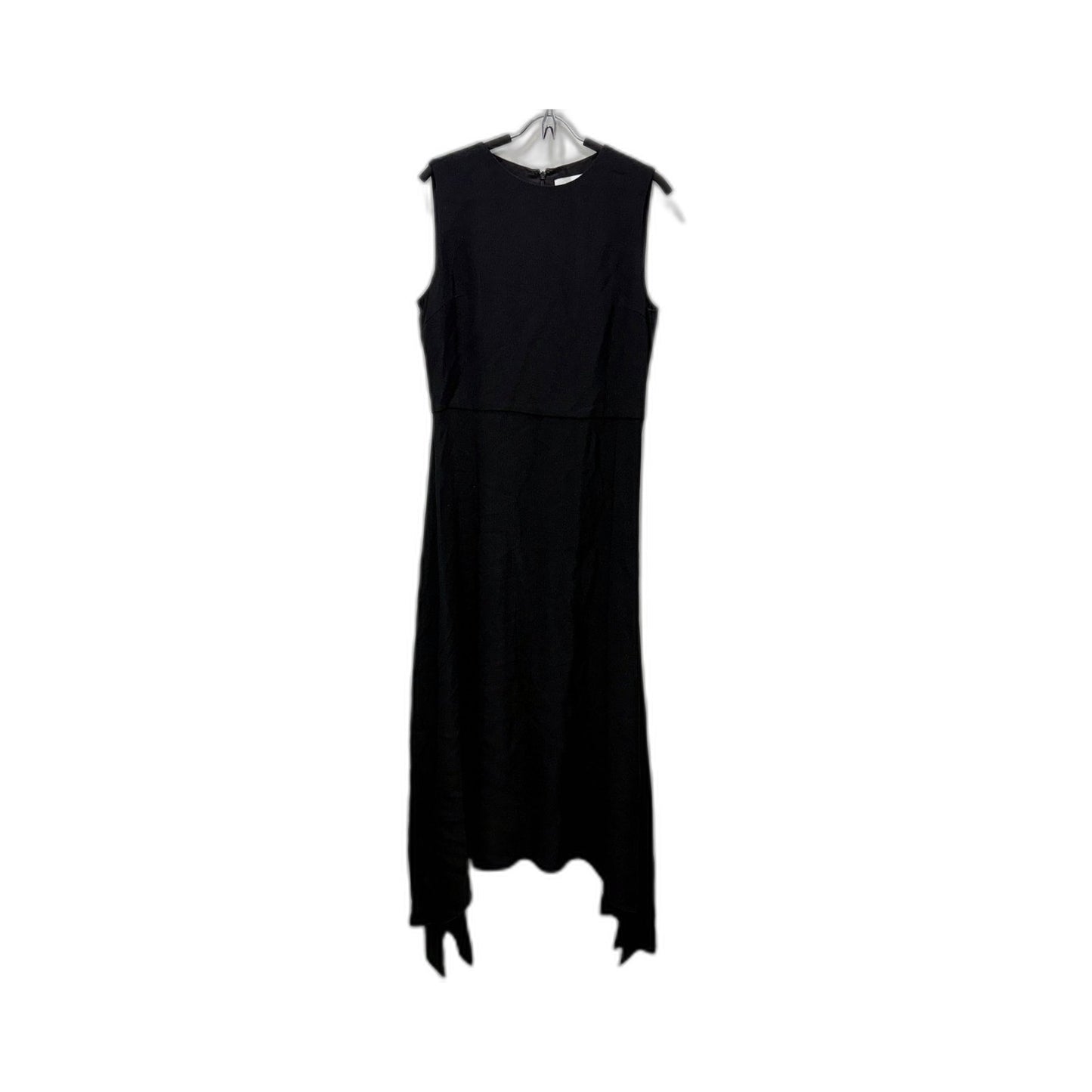 Raey Womens Sleeveless Maxi Dress with Side Slit in Black, Size 10/12