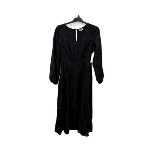 Tokito Womens Puff Sleeve Midi Dress in Black - Size 10 NEW