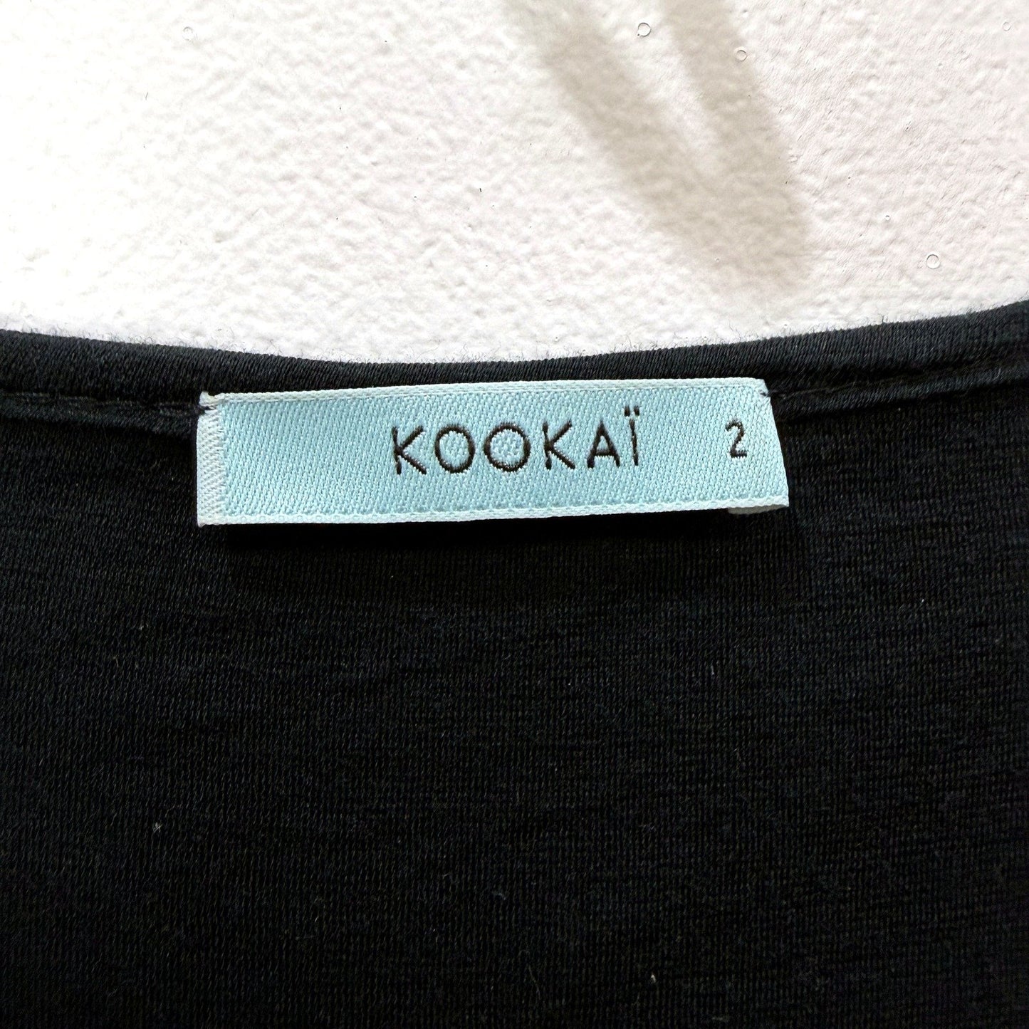 Kookai Womens Long Sleeve Black Casual Feminine Midi Dress Size 2