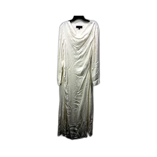 Basque Womens Midi Cocktail Dress - White Formal Party Evening Gown Size 10 NEW