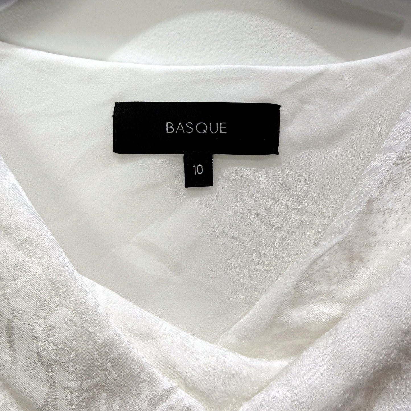 Basque Womens Midi Cocktail Dress - White Formal Party Evening Gown Size 10 NEW