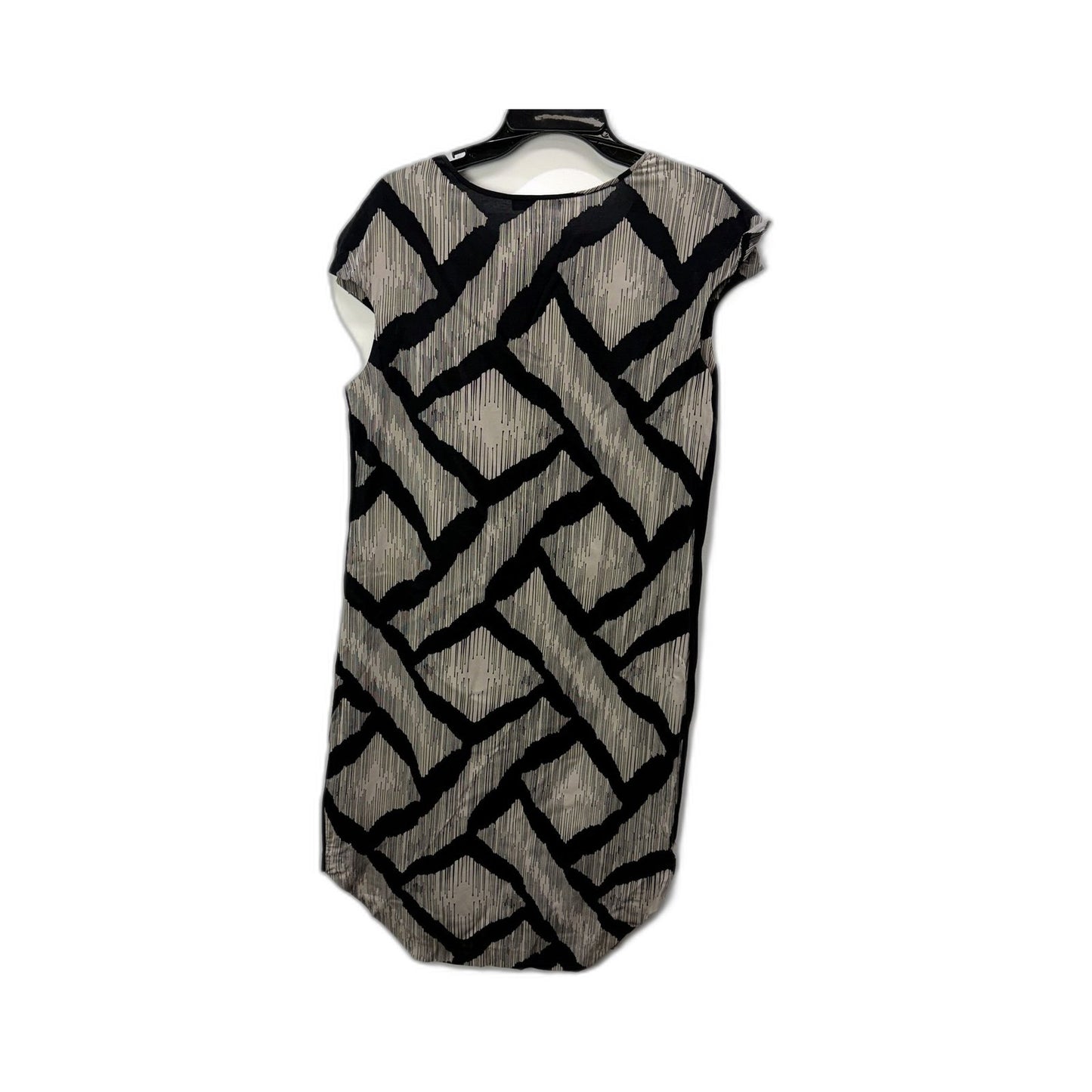 Spencer Lacy Womens Geometric Print Viscose Dress in Black Gray Size 3