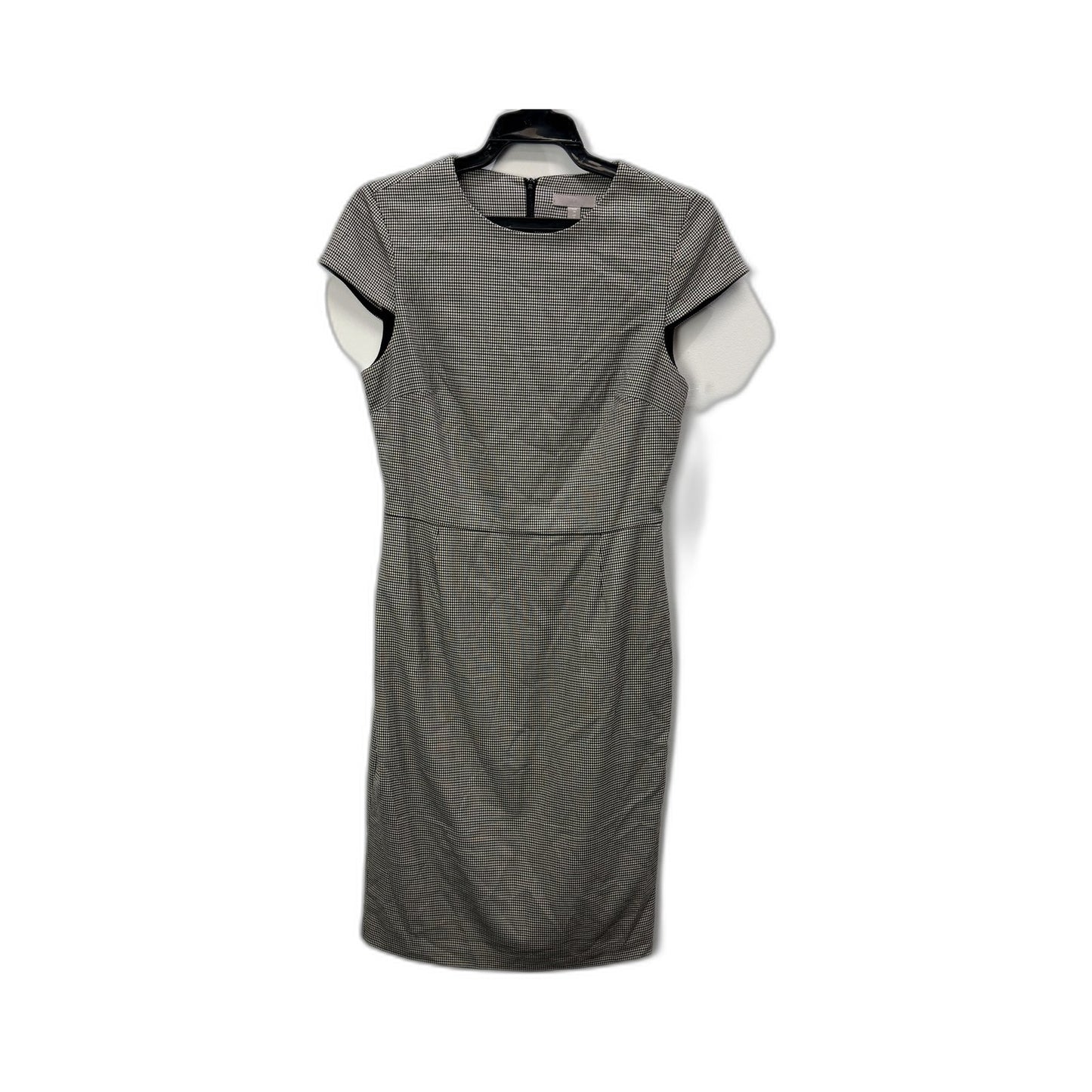 H&M Womens Houndstooth Dress Black and White Short Sleeve Size EUR 36 / US XS
