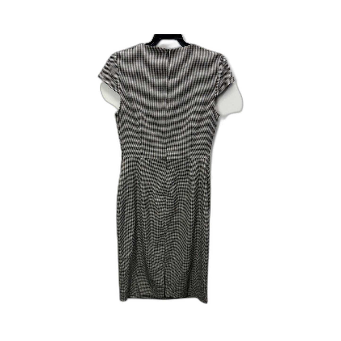 H&M Womens Houndstooth Dress Black and White Short Sleeve Size EUR 36 / US XS