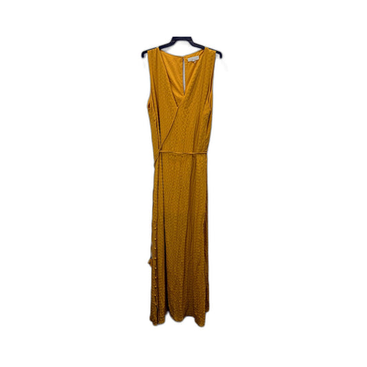 Chancery Womens Sleeveless Maxi Dress Boho Viscose Mustard Yellow Size 16 NEW