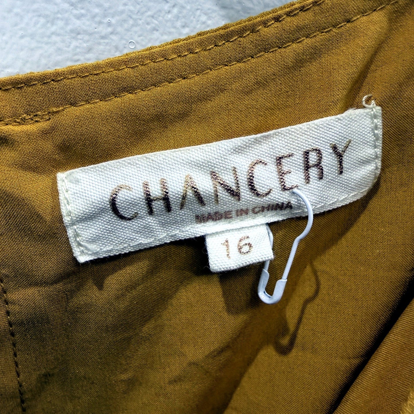 Chancery Womens Sleeveless Maxi Dress Boho Viscose Mustard Yellow Size 16 NEW