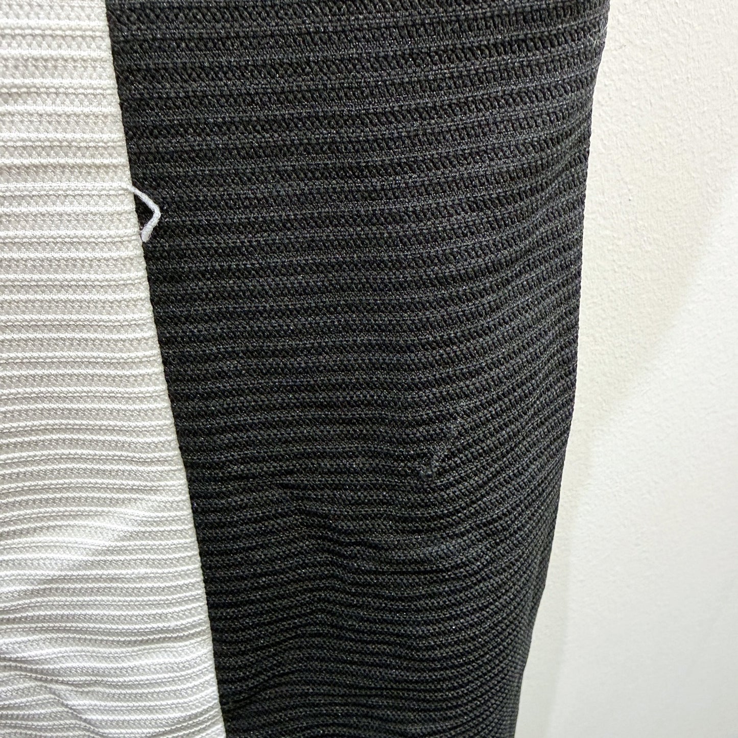 Liz Jordan Womens Sleeveless Sheath Dress Black and White Striped Size 14