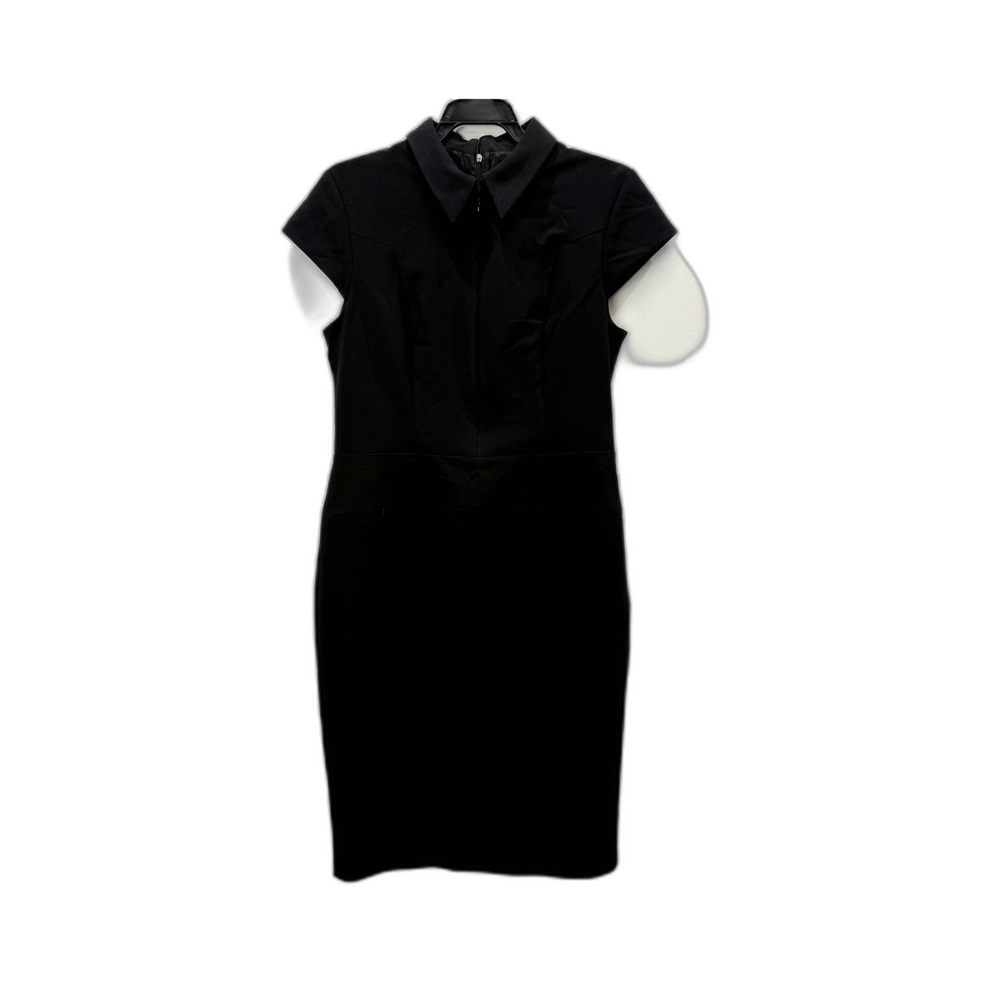 CUE Womens Sleeveless Knee-Length Black Dress - Size 14