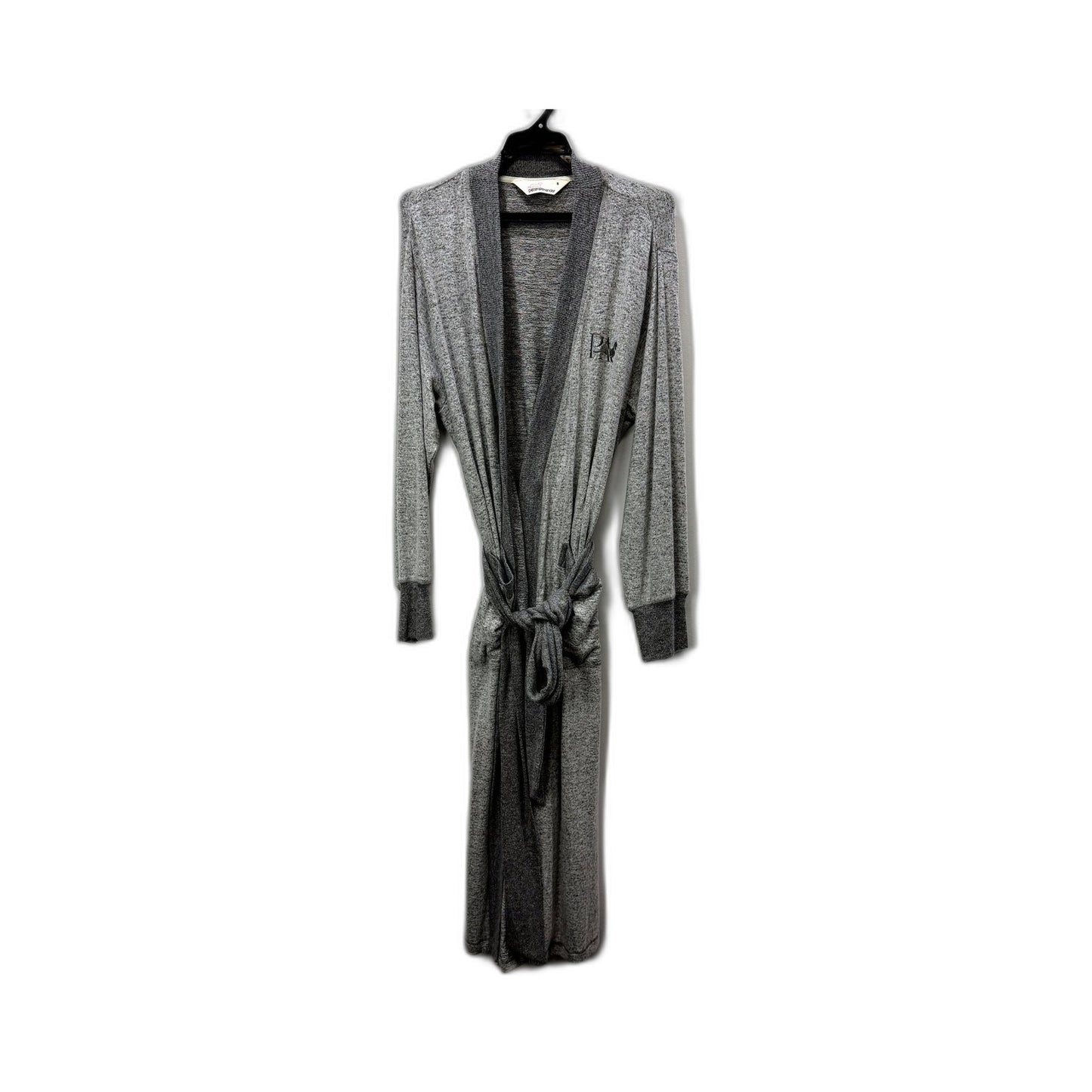 Peter Alexander Womens Gray Knit Pullover Robe Hooded Soft Comfortable Size S