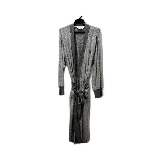 Peter Alexander Womens Gray Knit Pullover Robe Hooded Soft Comfortable Size S
