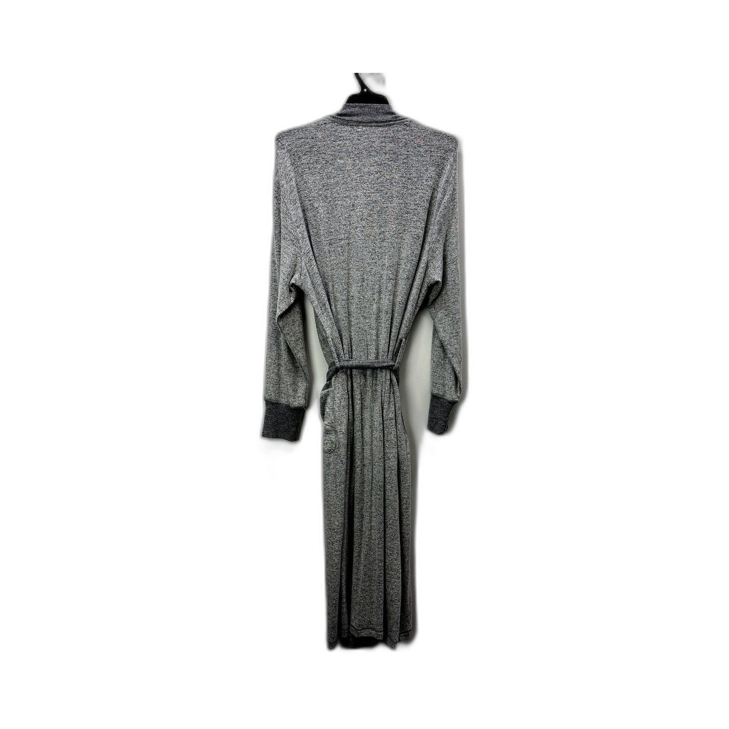 Peter Alexander Womens Gray Knit Pullover Robe Hooded Soft Comfortable Size S