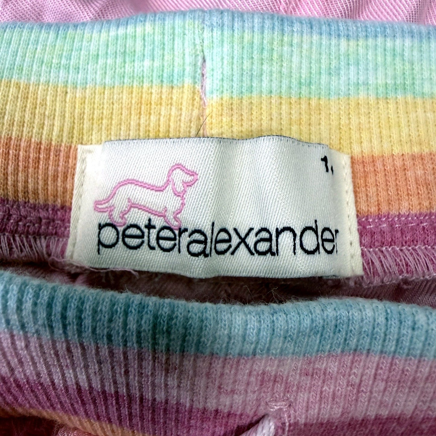 Peter Alexander Womens Striped Casual Shorts in Pink & Multicolor, Size 1+