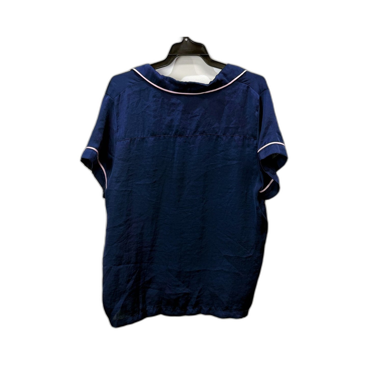 Peter Alexander Womens Navy Blue Pajama Top Size M