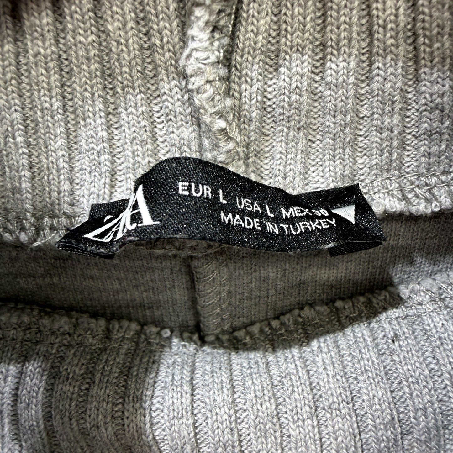 Zara Womens Sleepwear Tracksuit Gray Sleeveless Turtleneck Pullover Sweater