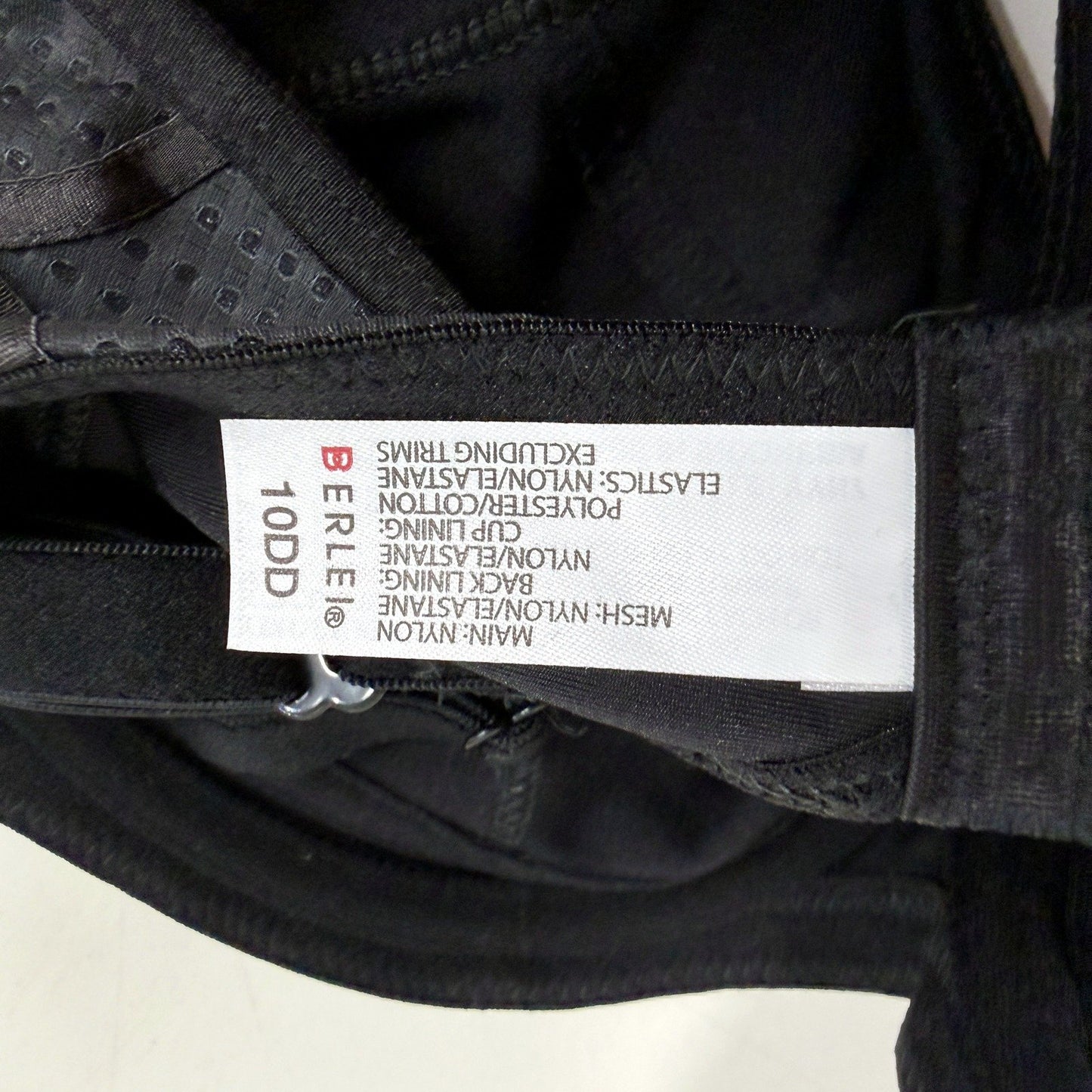 Berlei Womens Electrify Mesh Underwire Bra, Black, Size 10DD NEW
