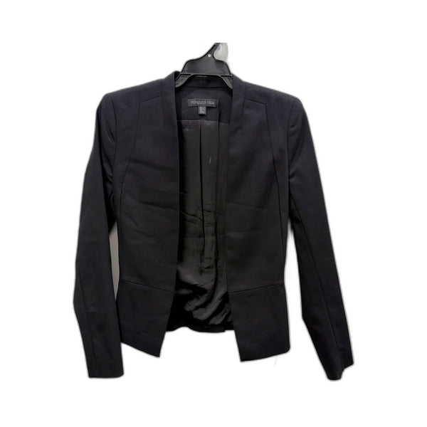 Forever New Womens Structured Peplum Blazer in Black, Size 8