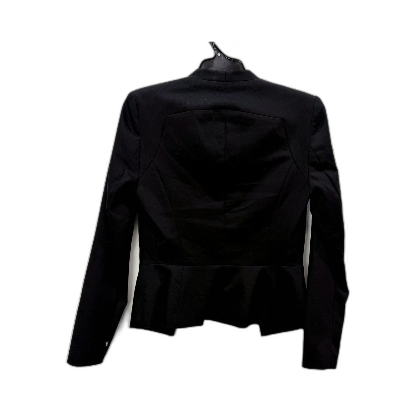 Forever New Womens Structured Peplum Blazer in Black, Size 8
