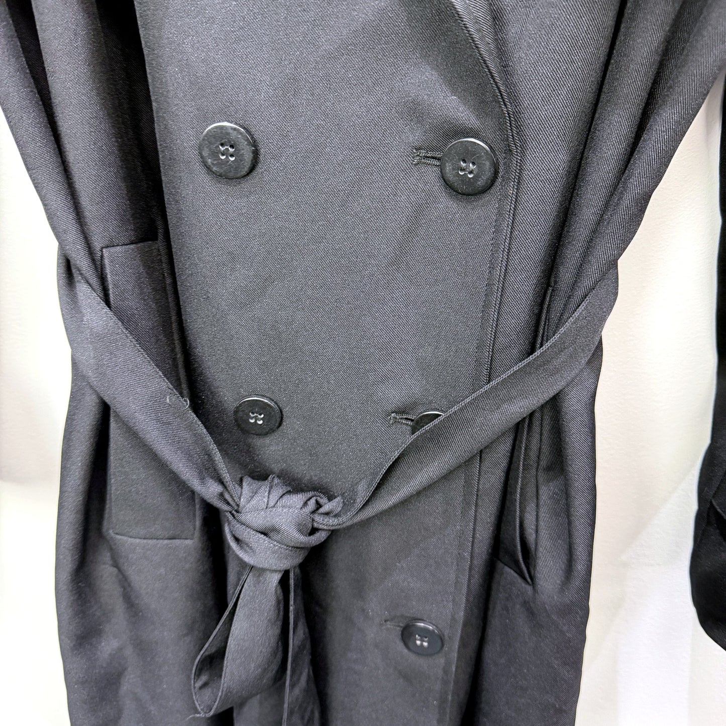 Preview Womens Lightweight Black Trench Coat - Casual Outerwear by NEW