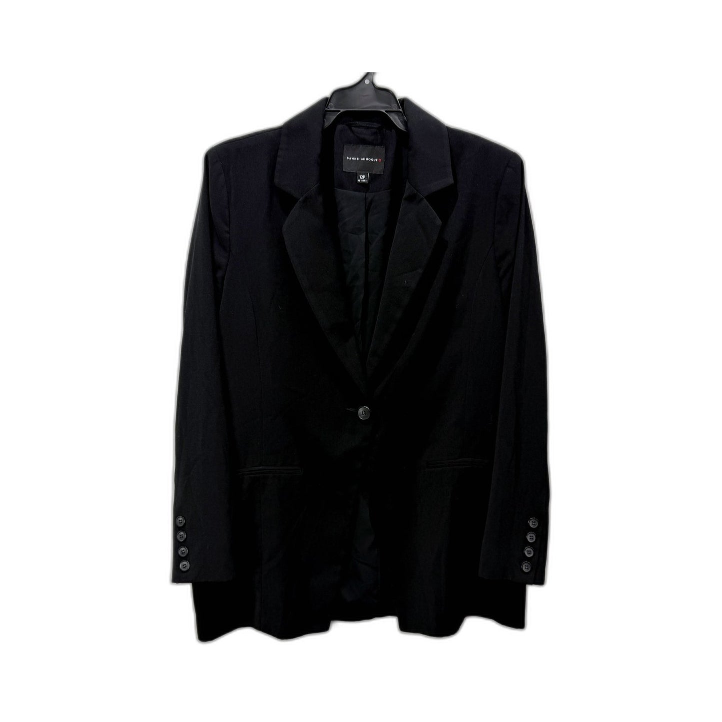 Dannii Minogue Womens Black Petite Blazer for Formal Office Wear Size 12P