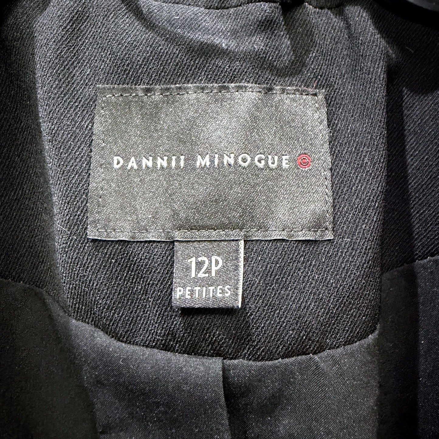 Dannii Minogue Womens Black Petite Blazer for Formal Office Wear Size 12P