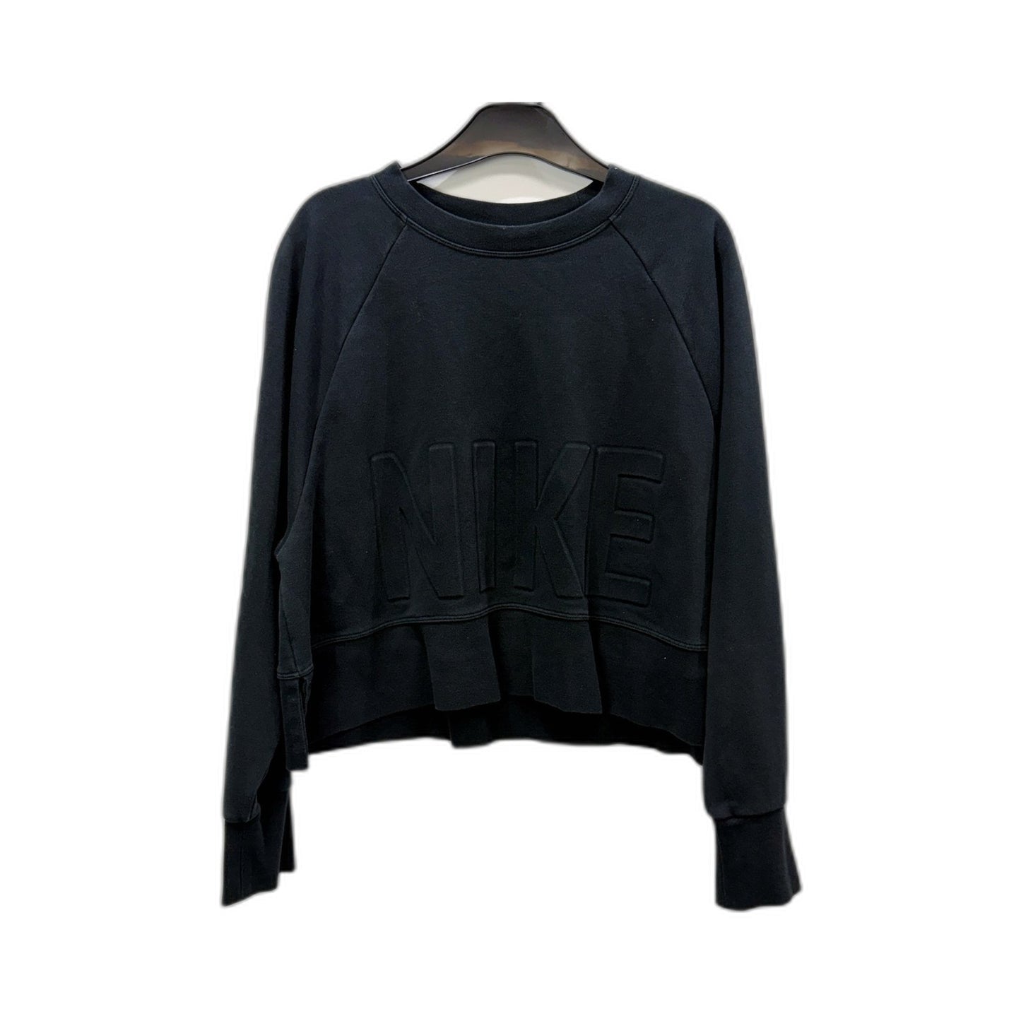 Nike Womens Dri-Fit Pullover Sweatshirt in Black for Active Lifestyle Size S