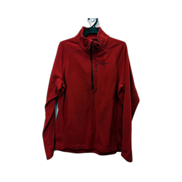 Macpac Mens Red Fleece Pullover Sweatshirt - Activewear Size M