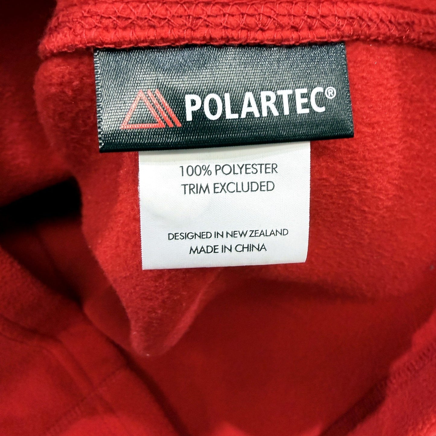 Macpac Mens Red Fleece Pullover Sweatshirt - Activewear Size M