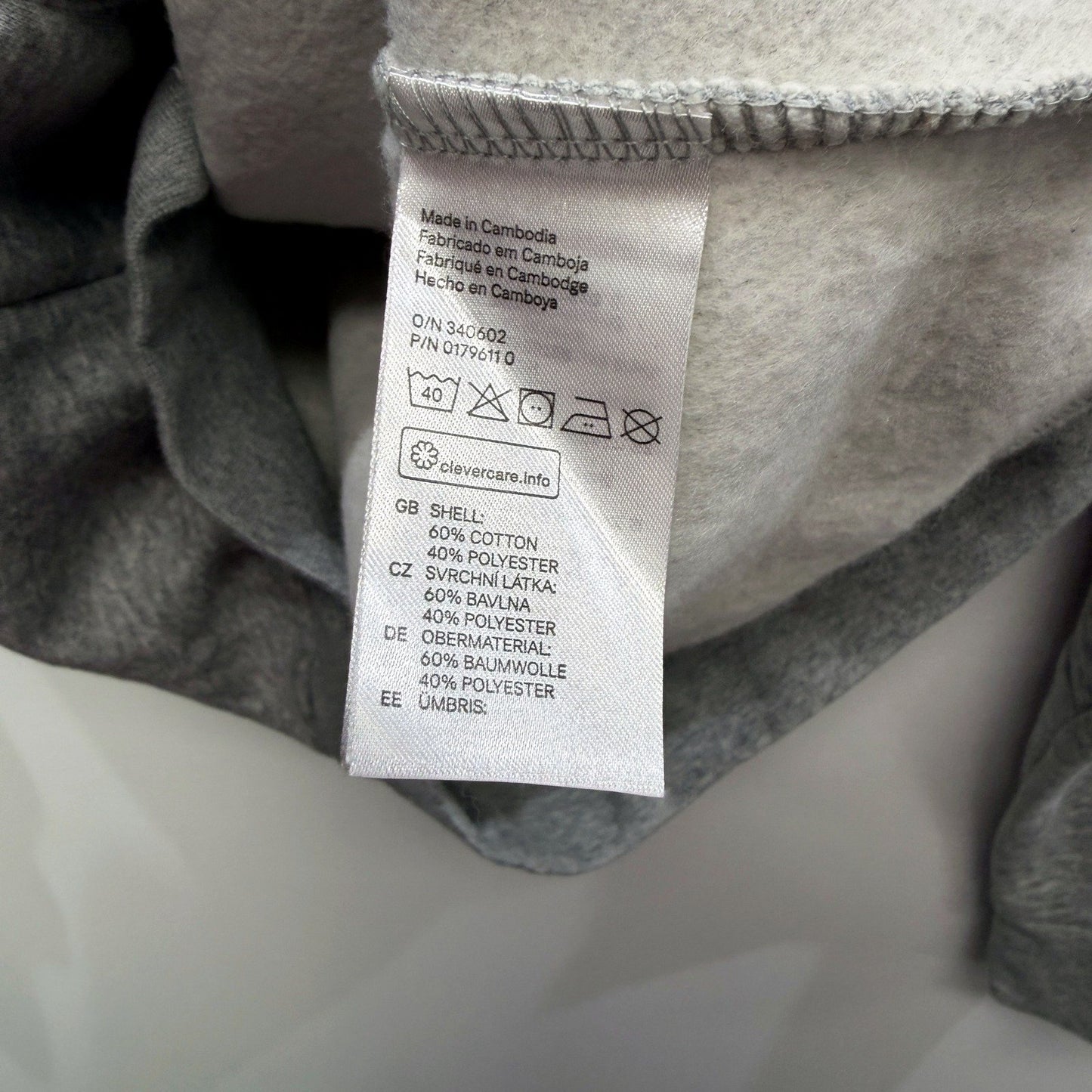 H&M Womens Gray Pullover Sweatshirt Comfortable Casual Relaxed Fit Size M