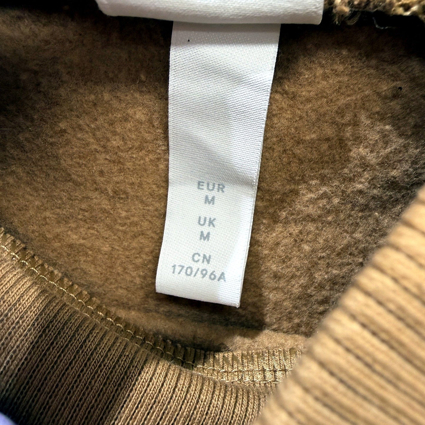 H&M Womens Brown Pullover Sweatshirt - Casual & Comfortable Fit, Size M