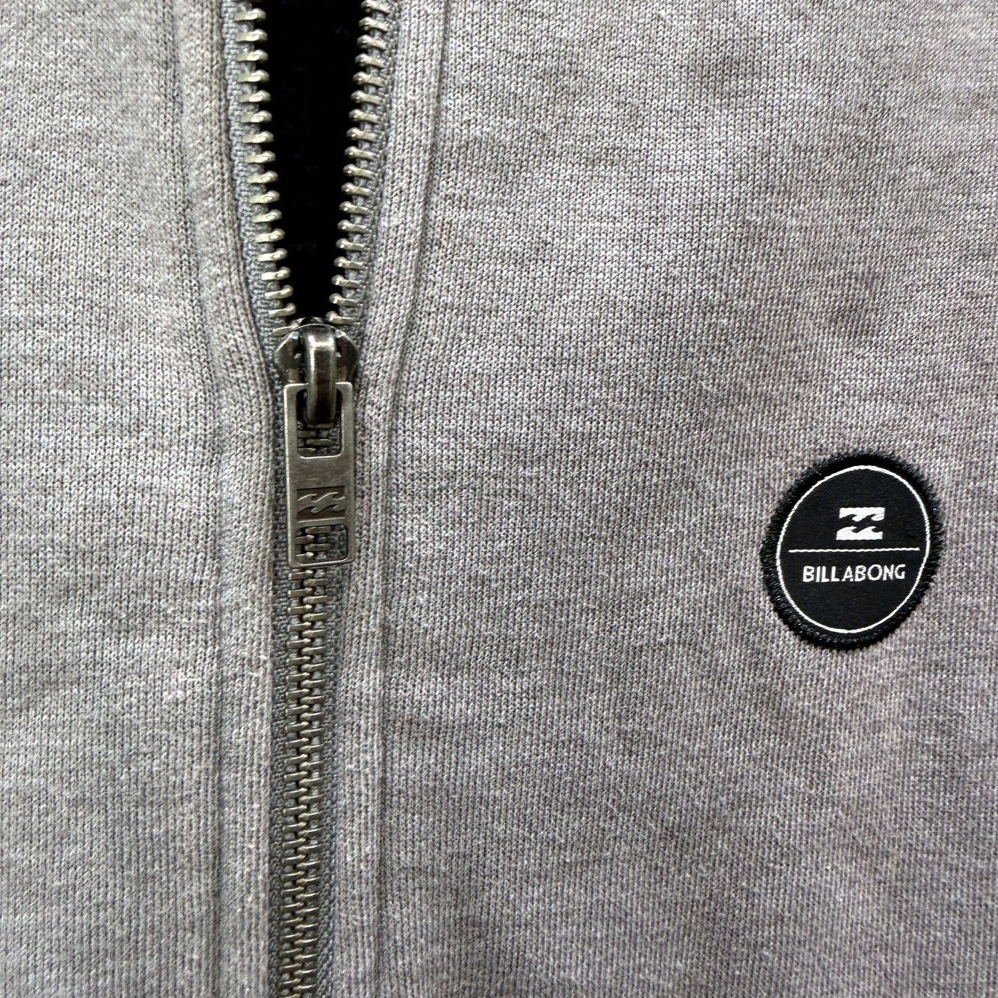 Billabong Boys Gray/Black Pullover Hoodie Zip-Up Hooded Sweatshirt Size 10