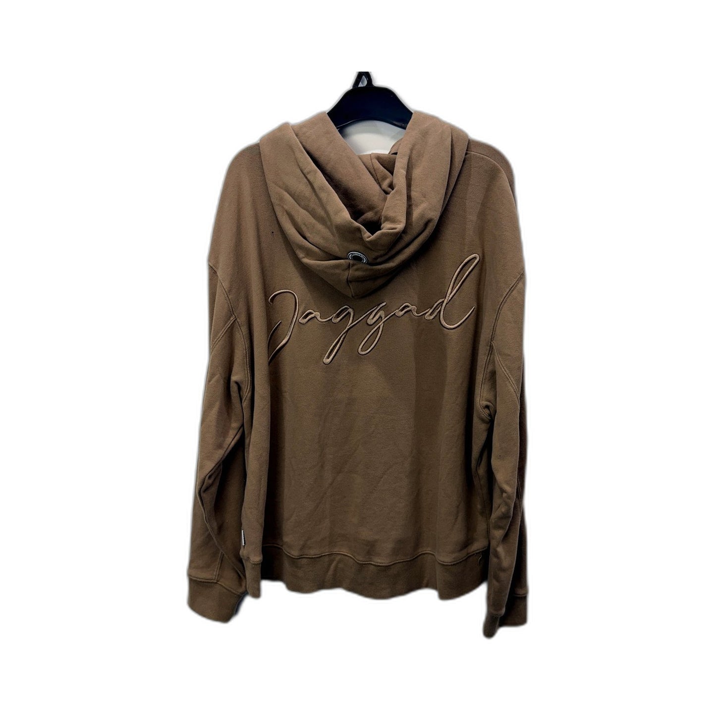 Jaggad Womens Tan Cotton Pullover Hoodie Hooded Sweatshirt Size M