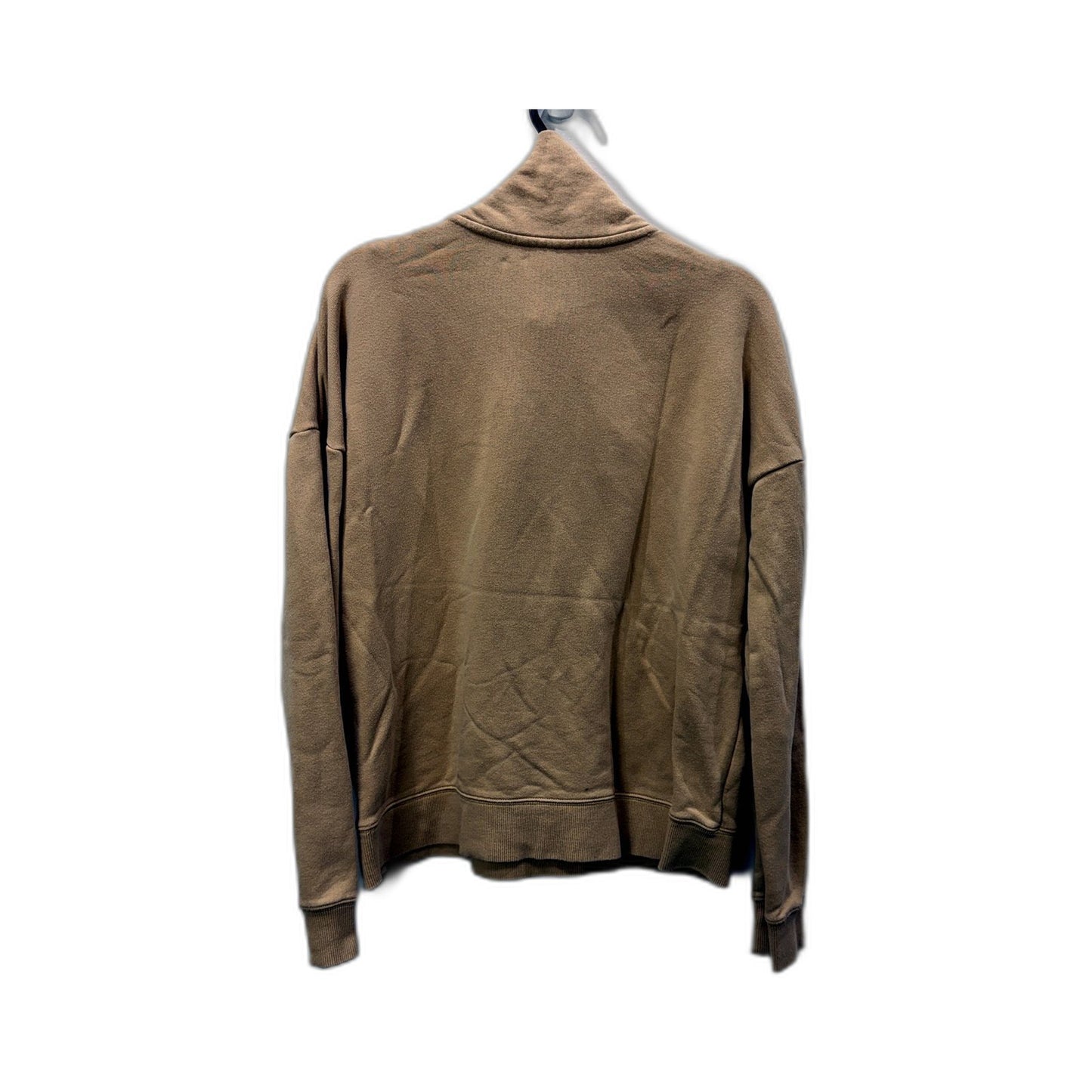 Seed Heritage Womens Hooded Pullover Sweatshirt Tan Soft Cotton Blend Size XS