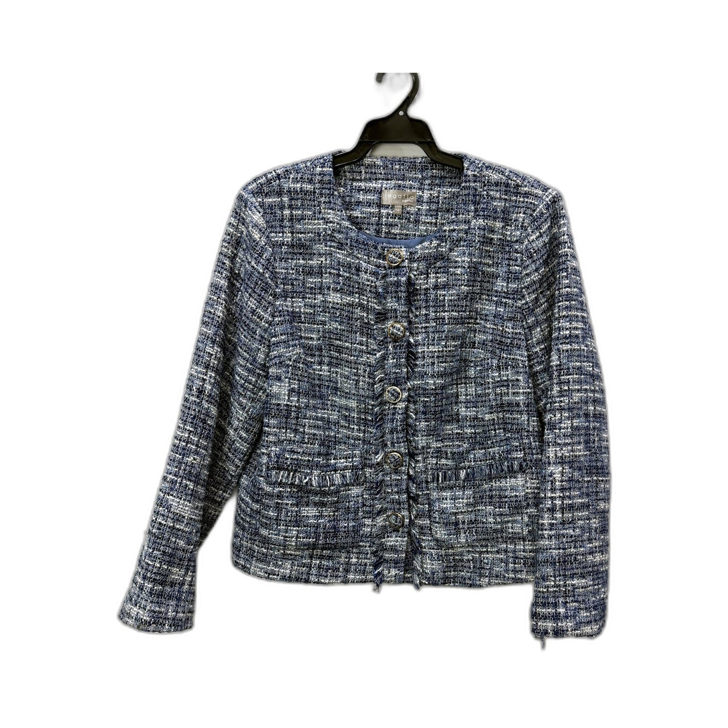 Regatta Womens Lightweight Tweed Jacket in Navy Blue, Petite Size 14