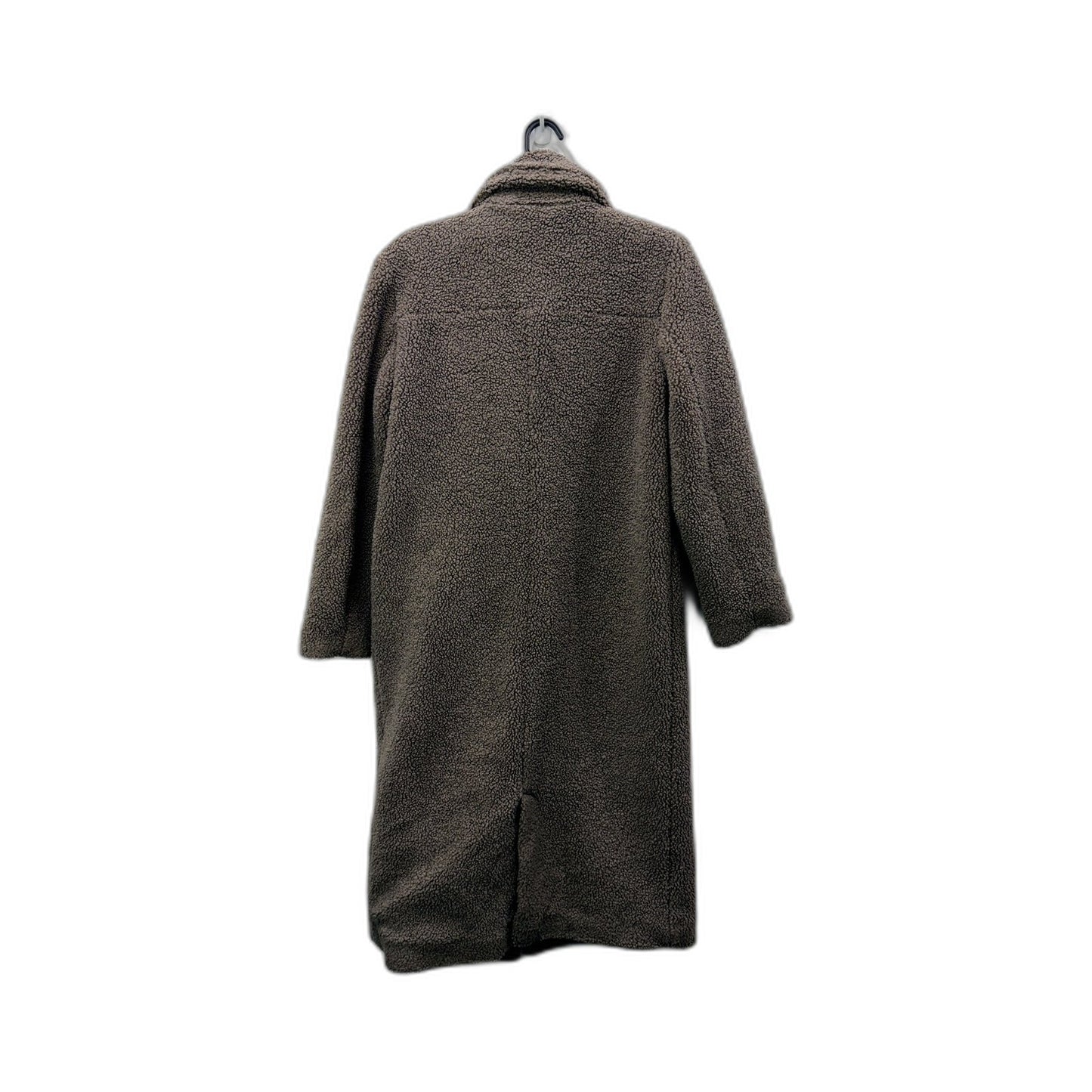 Decjuba Womens Long Teddy Coat Fuzzy Sherpa Pullover Sweatshirt Light Brown