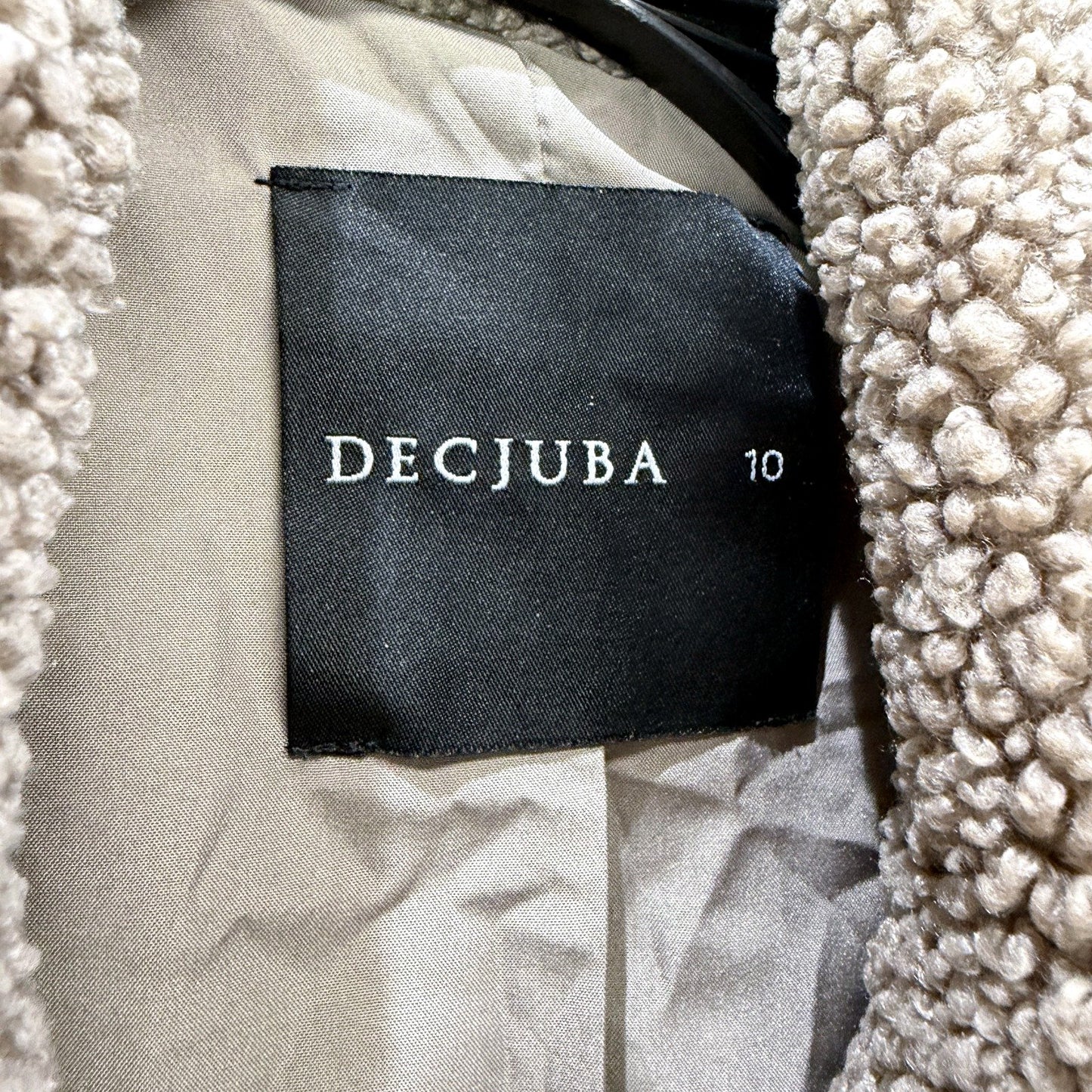 Decjuba Womens Long Teddy Coat Fuzzy Sherpa Pullover Sweatshirt Light Brown