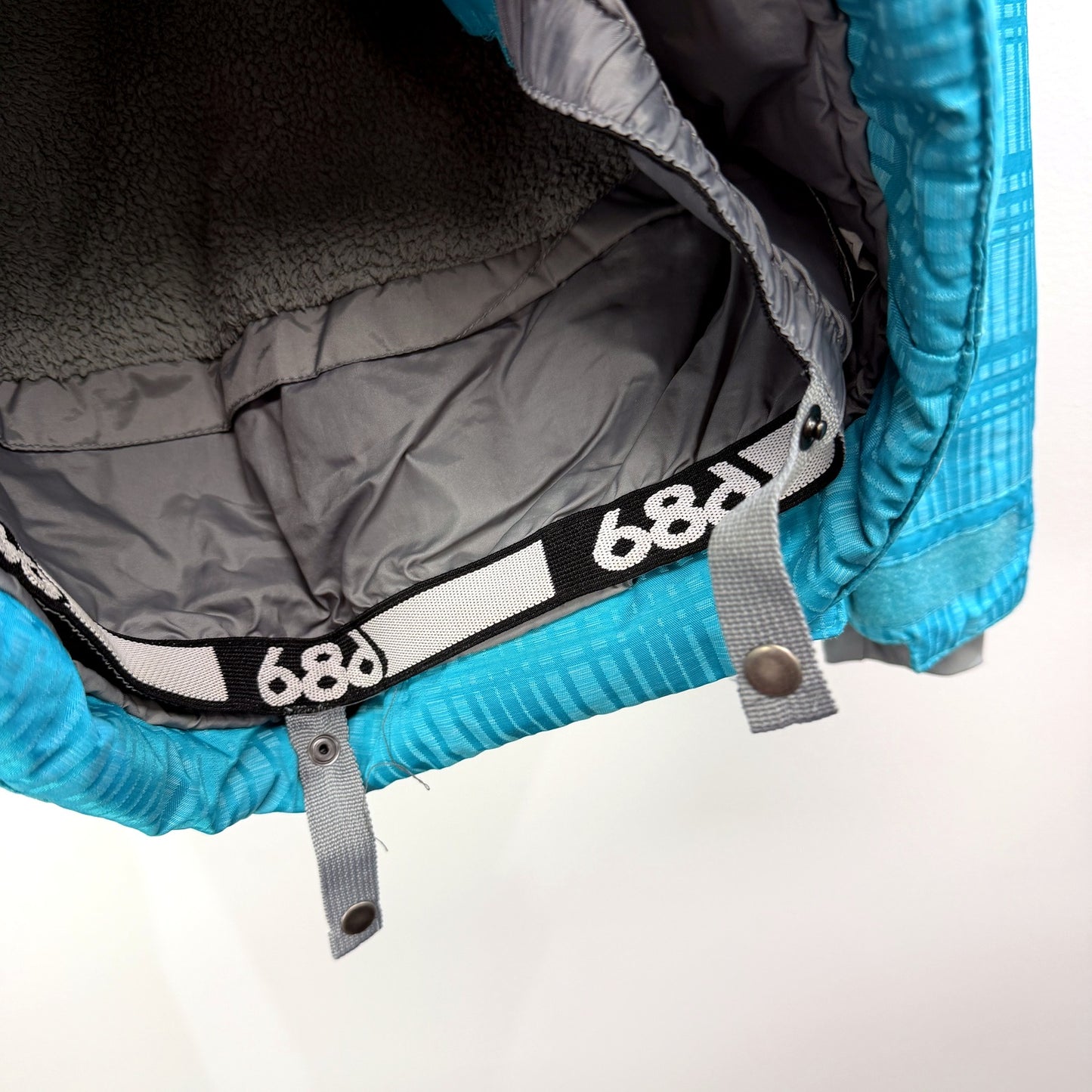 686 Womens Hooded Jacket - Waterproof Breathable Nylon Teal Blue Size M