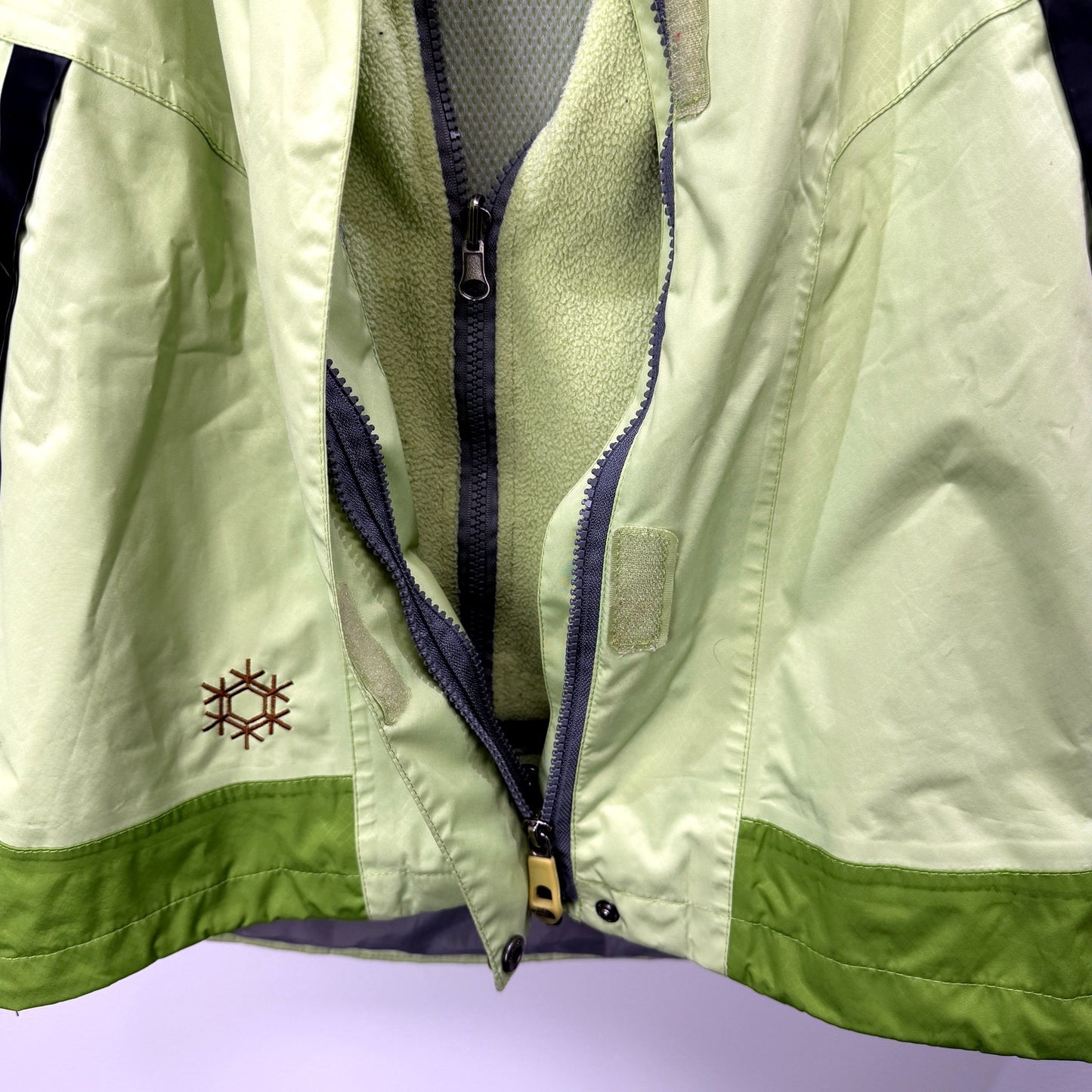 The North Face Womens Summit Series Hooded Jacket Waterproof Green Size L