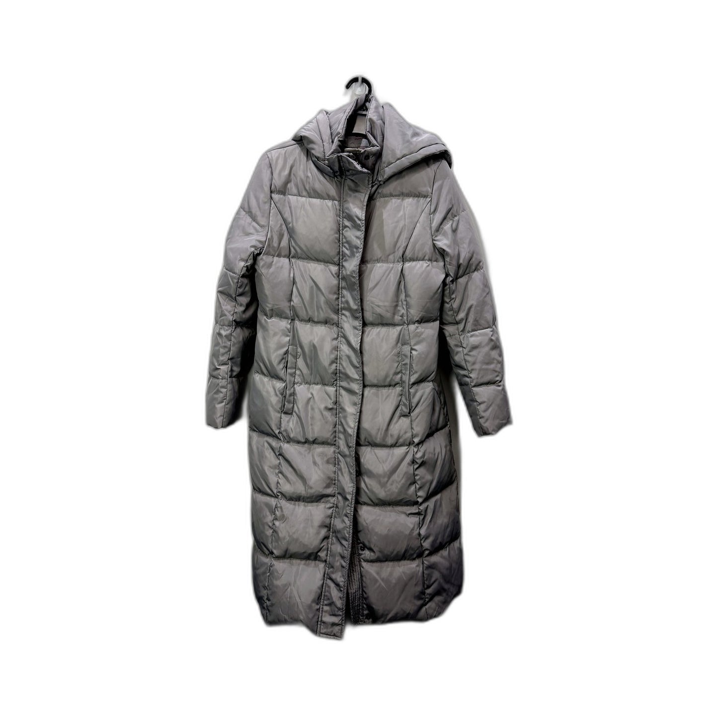 KKSO Womens Gray Quilted Polyester Puffer Coat Jacket Size M